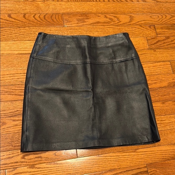Cache Dresses & Skirts - Cache Black Leather Skirt,size 2